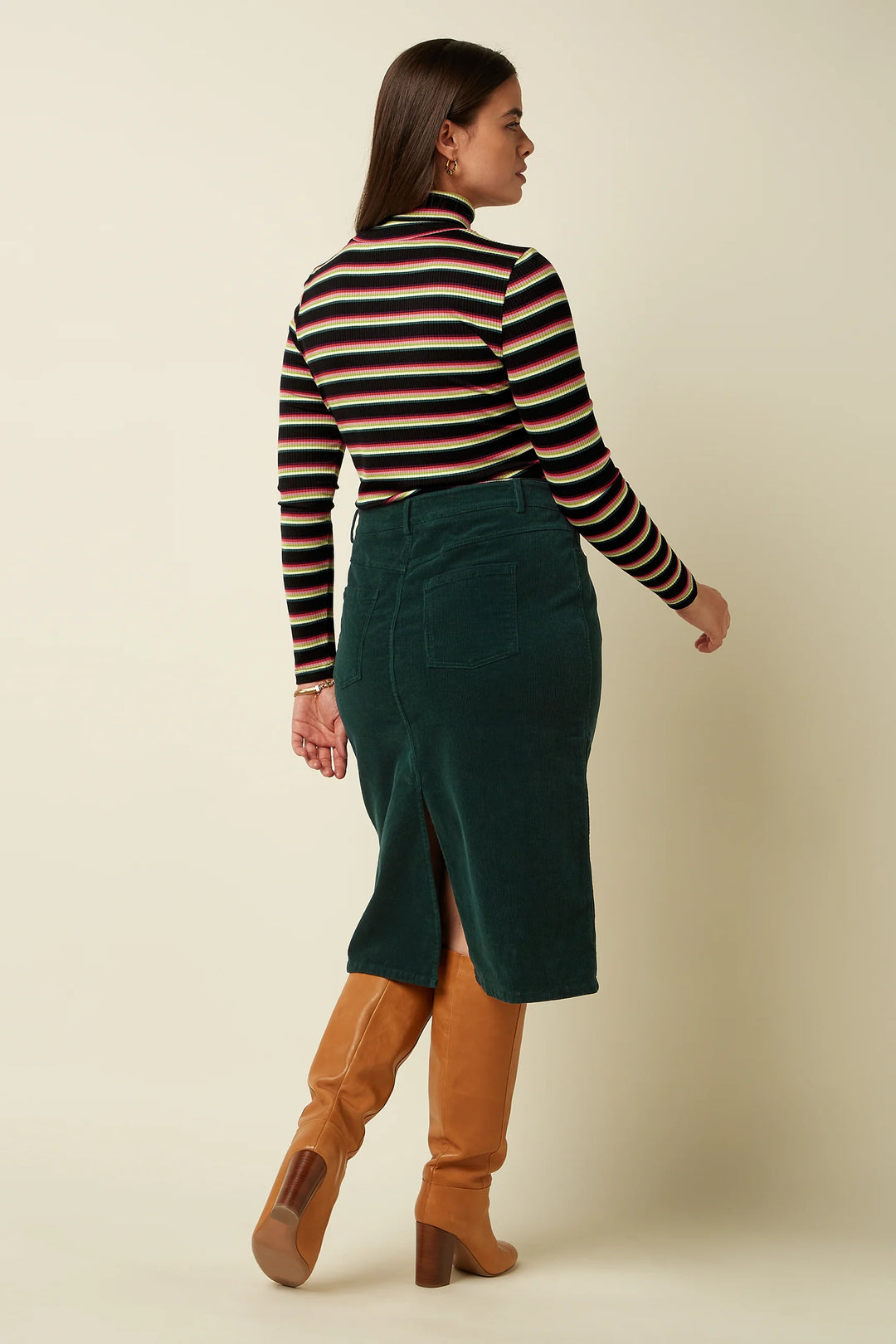 Rollneck Top Lottie Stripe