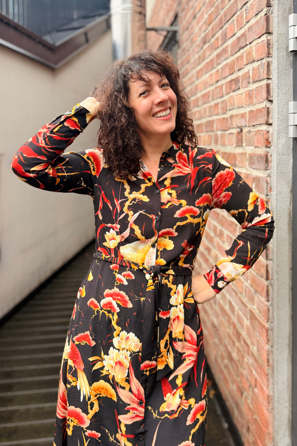 King Louie Olive Neve kjole - Retropiken