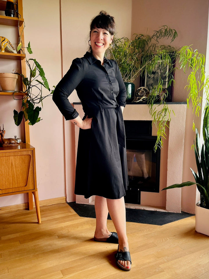 King Louie Sheeva Dress Viscose Classic Black - Retropiken