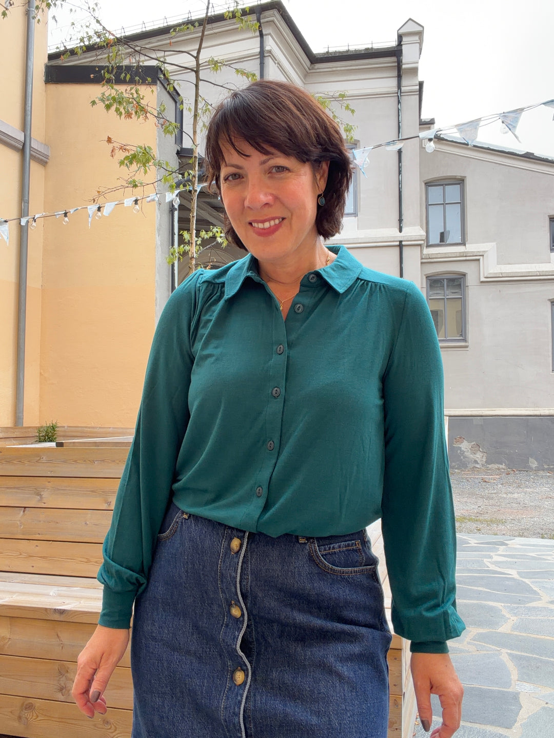Carina Tulum Bluse Spruced Green