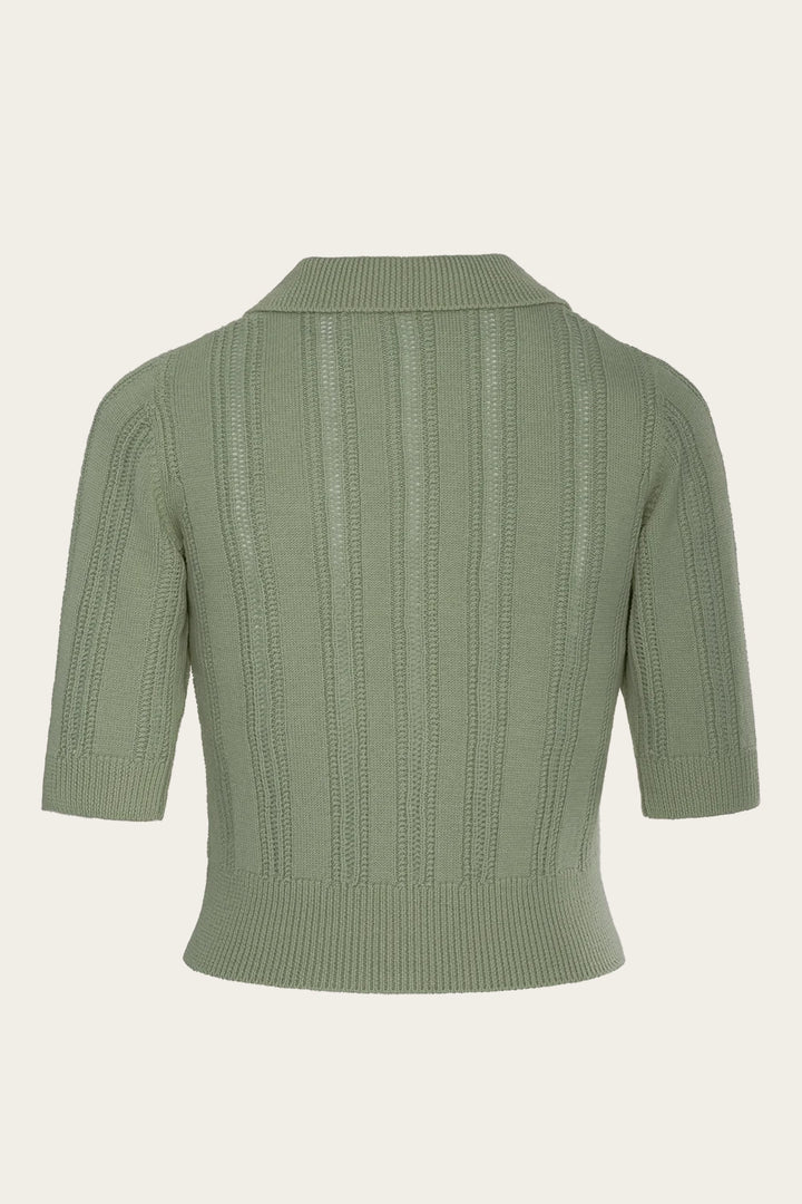 Emmy Design The Non Contrast Cardigan Sage Green - Retropiken
