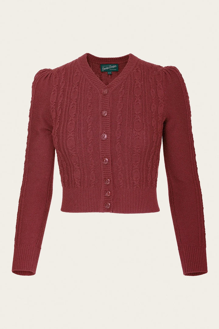 The Ice Skater Cardigan Rust