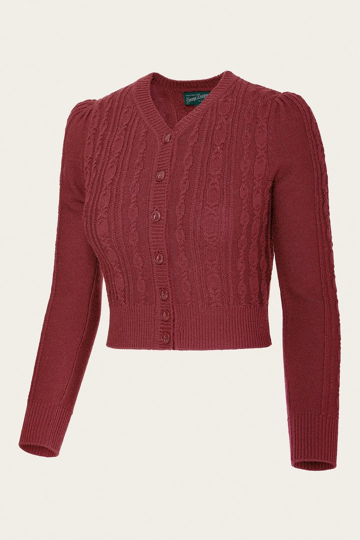The Ice Skater Cardigan Rust