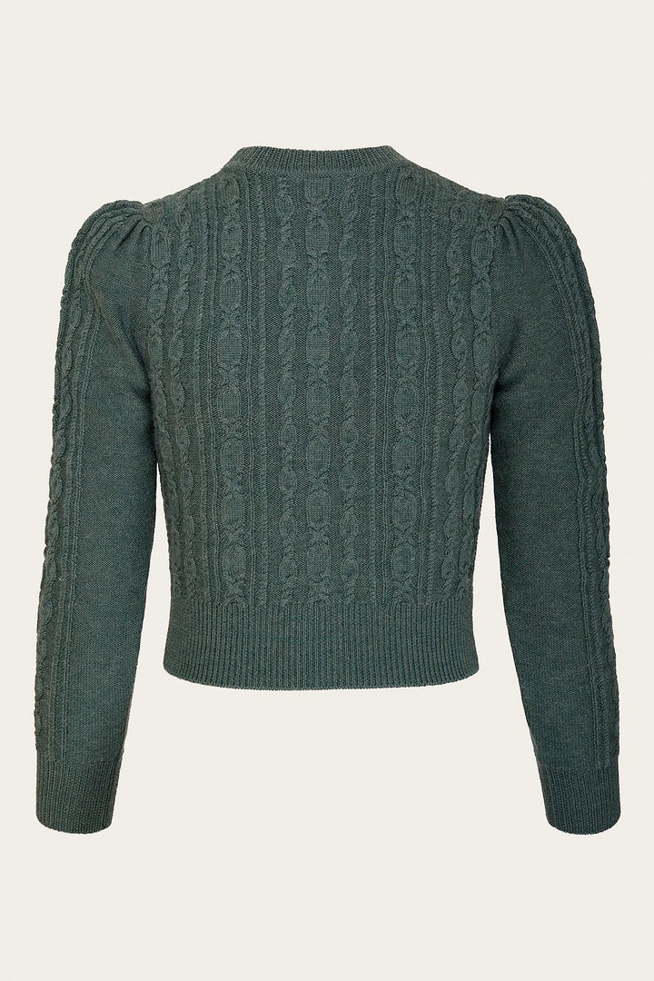 The Ice Skater Cardigan Sea Green