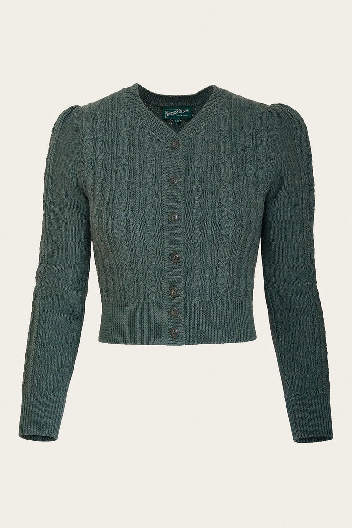 The Ice Skater Cardigan Sea Green