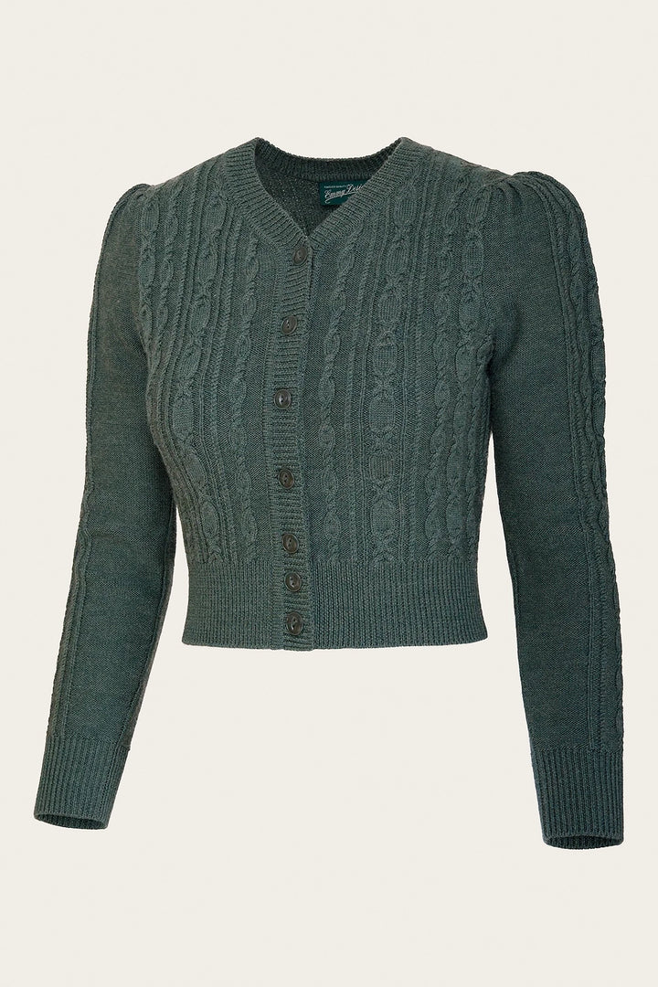 The Ice Skater Cardigan Sea Green