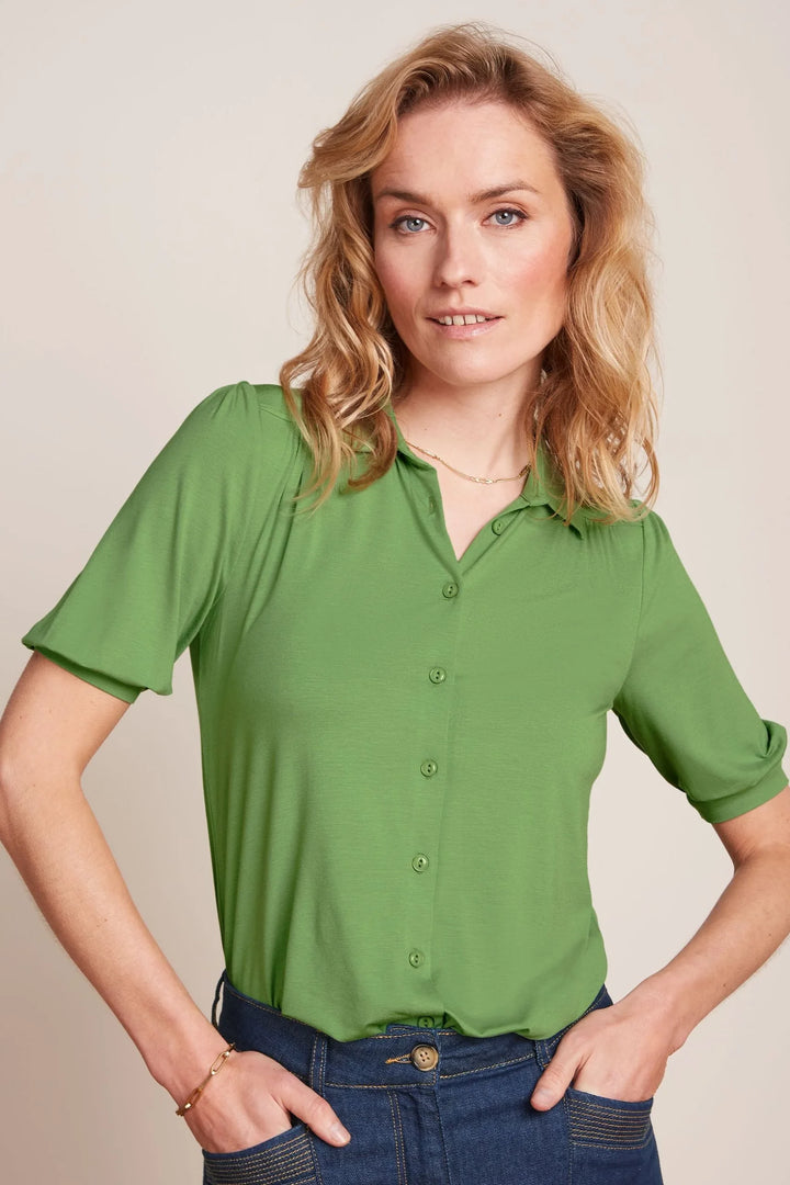 King Louie Carina Blouse Shade Green