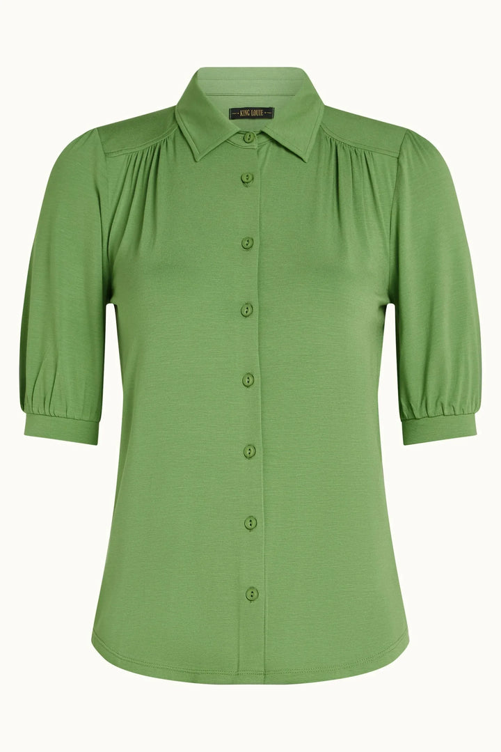 King Louie Carina Blouse Shade Green