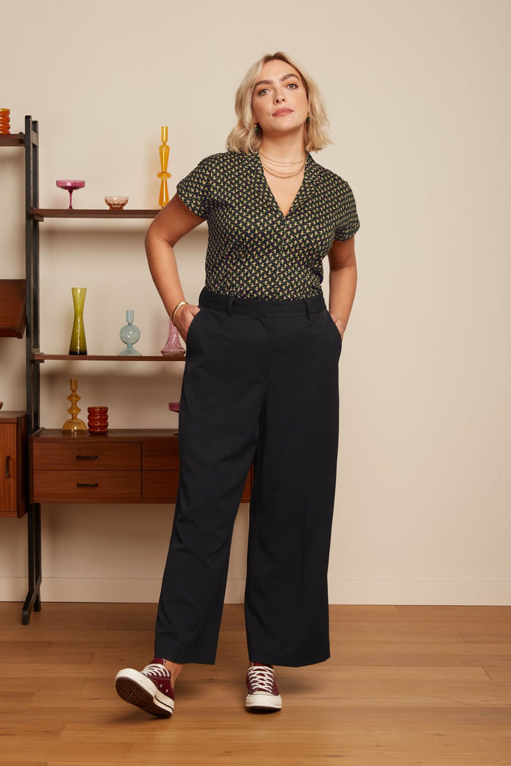King Louie Frederica Pants Broadway Blk
