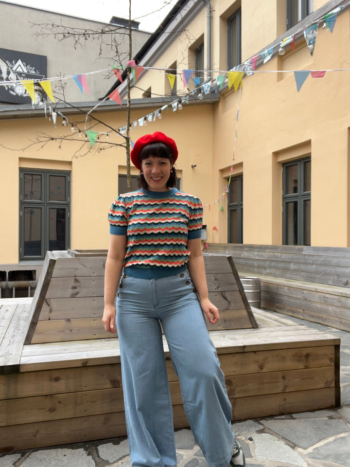 King Louie Pirla Festa Light Denim Bukse - Retropiken