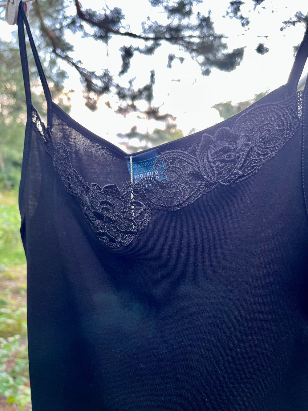 Vera & William Maria String Camisole Sort - Retropiken