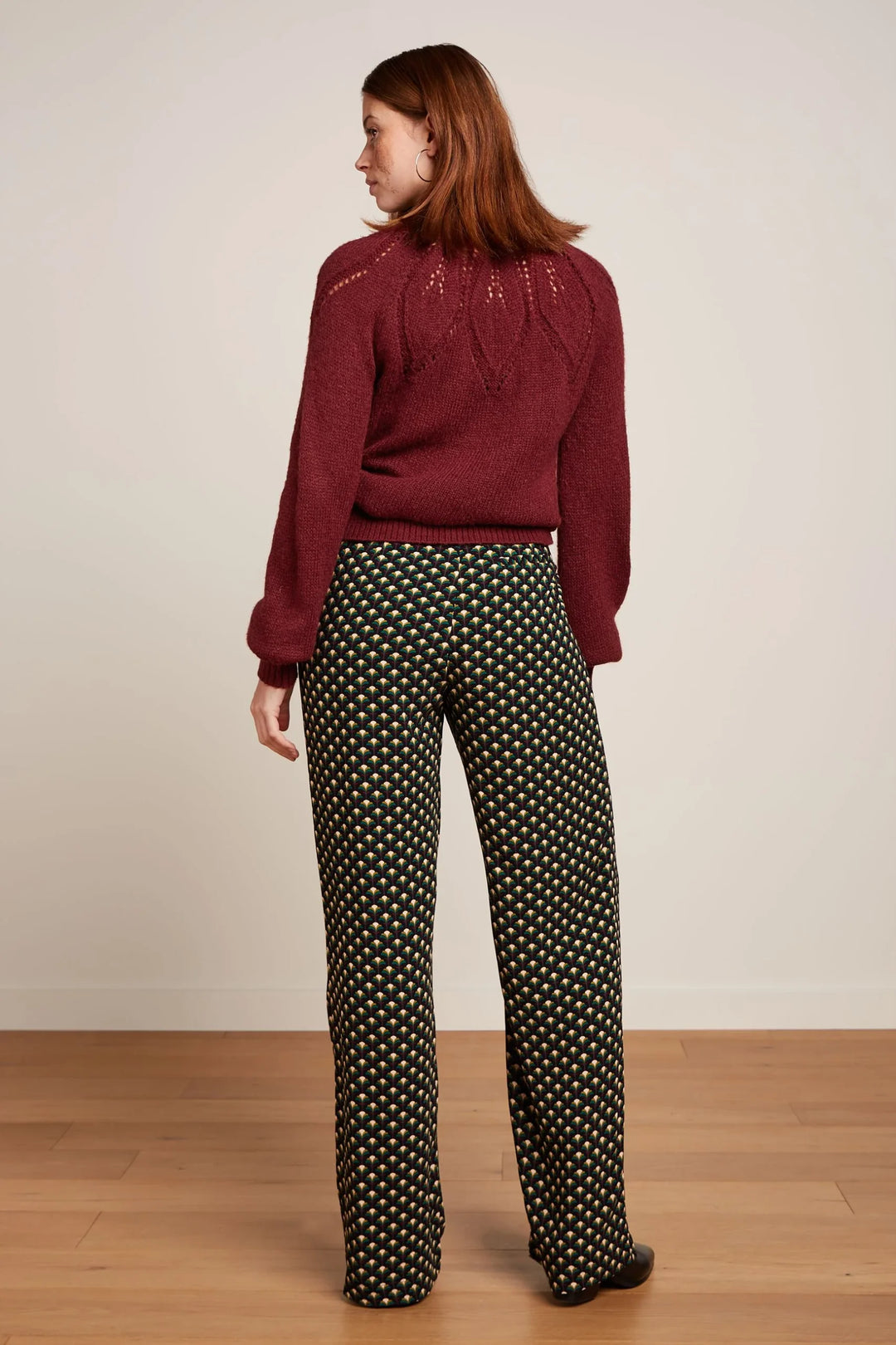 King Louie Joanie Raglan Top Orcia Cabernet Red