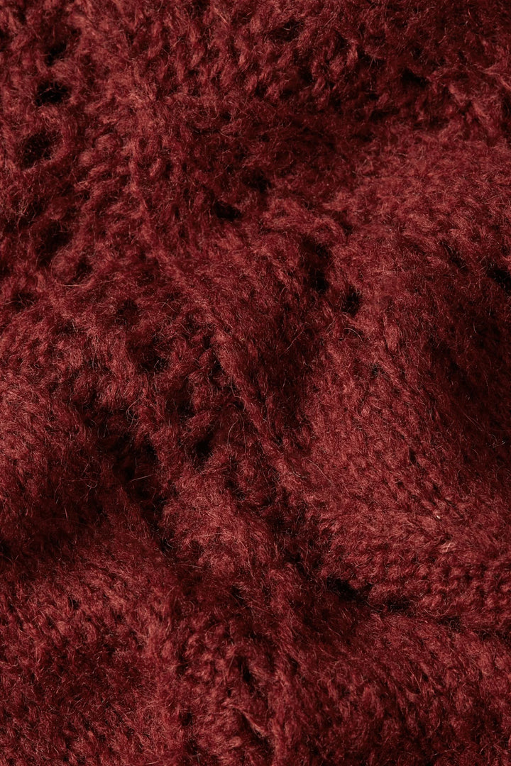 King Louie Joanie Raglan Top Orcia Cabernet Red