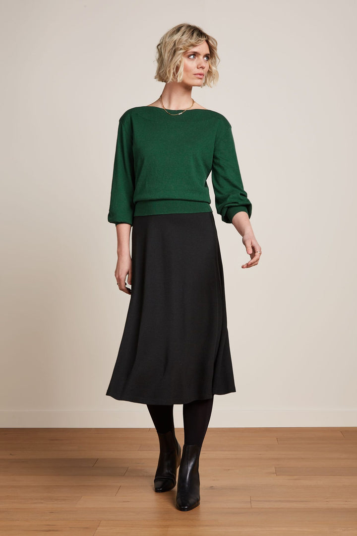 King Louie Juno Midi Skirt Black