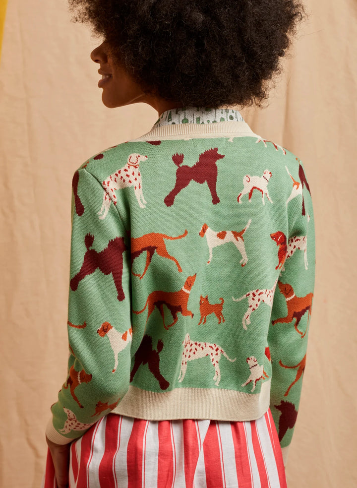 Palava Vera - Green Woof Cardigan - Retropiken