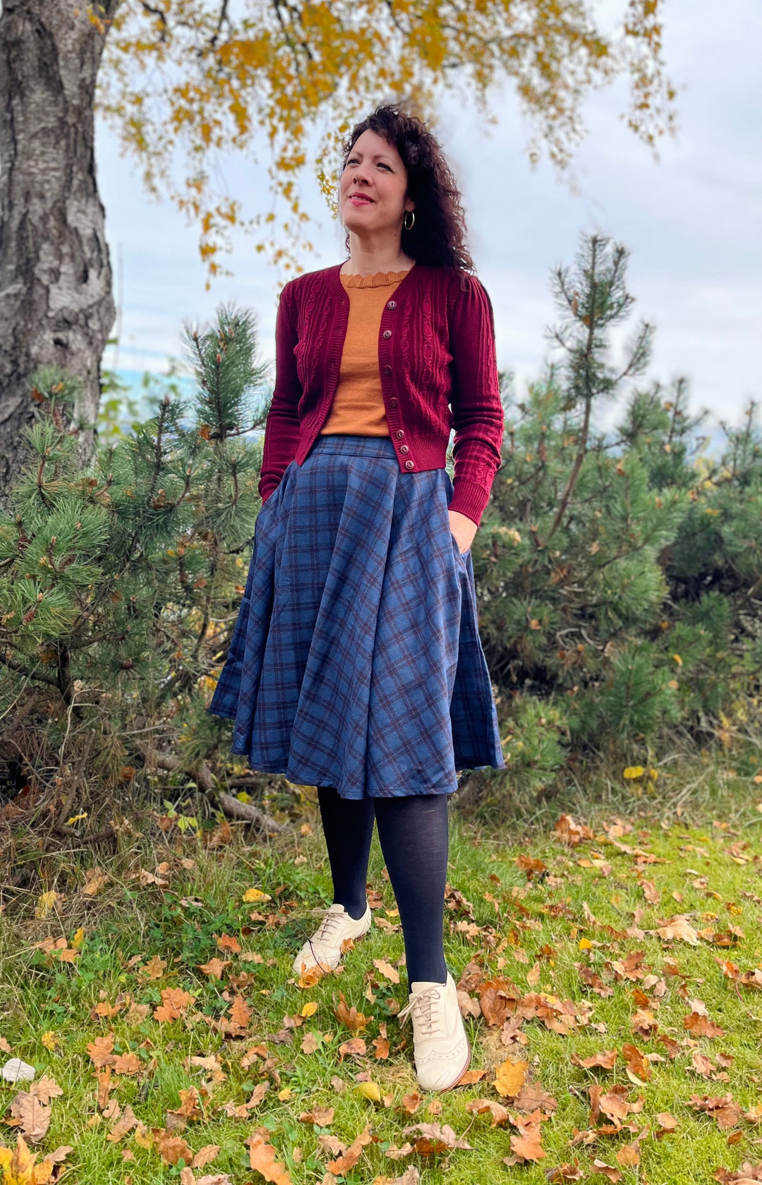 Timeless London Sophie Sirkel Skjørt i ull - Retropiken