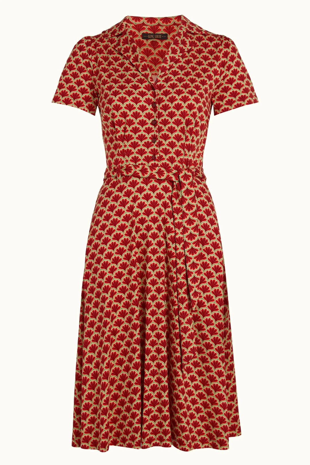 King Louie Sheeva Dress Touche True Red
