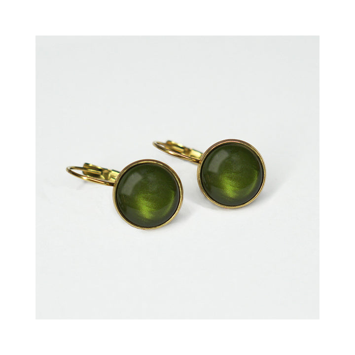 Dots Willow Green Gold - Retropiken