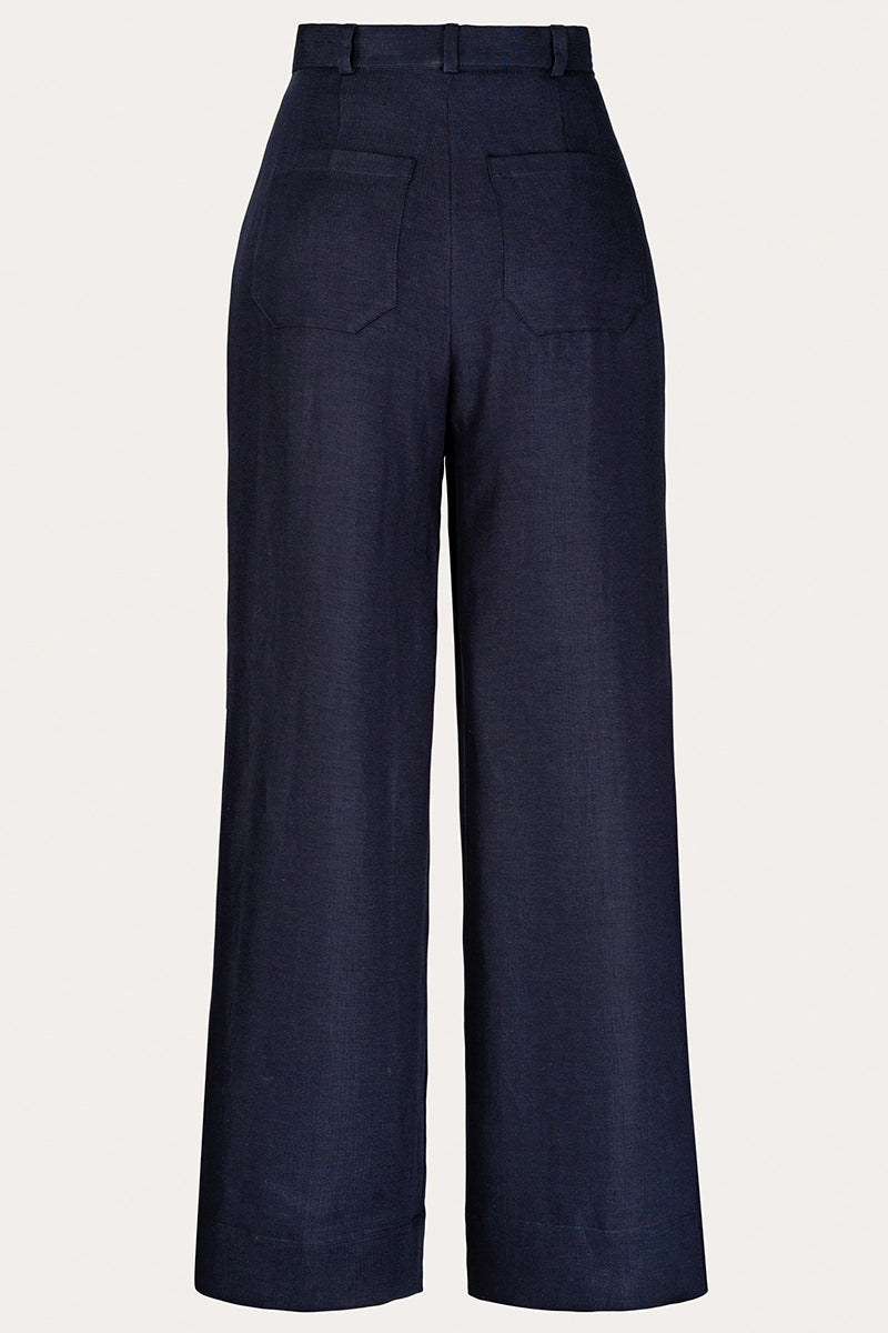 Emmy Design The Miss Fancypants Slacks Taupe Pinstripe