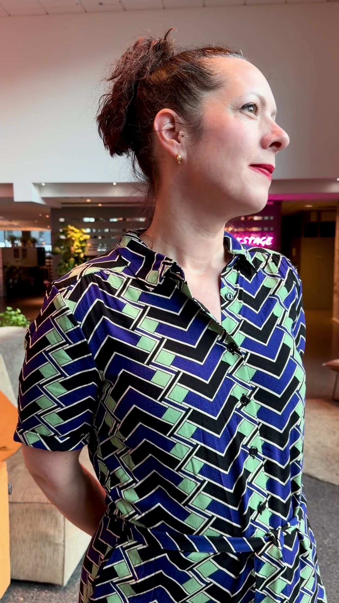 Olive Caen Midi Kjole